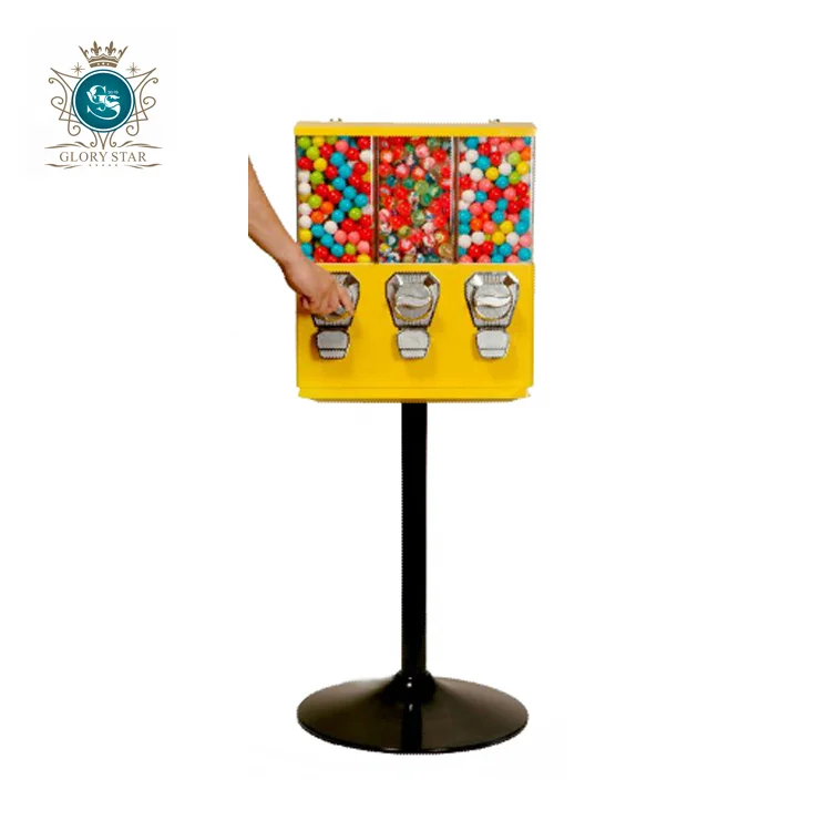 TRIPLE máquina expendedora/caramelo/máquina expendedora de chicles