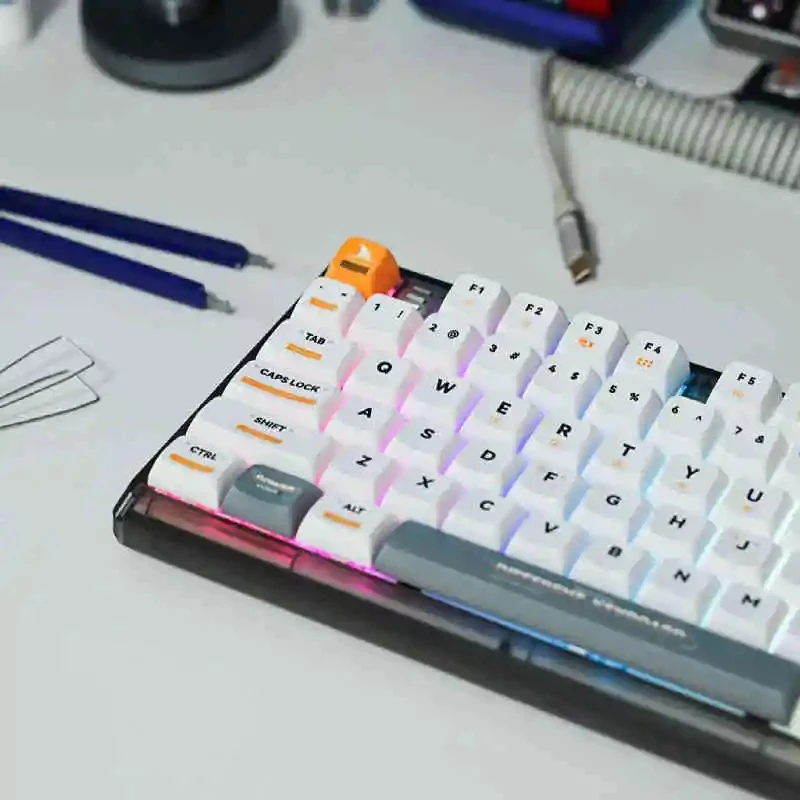 Hot Swap 98 Key RGB Backlight Darmoshark K7 Wired BT Wireless Mechanical Gaming Keyboards