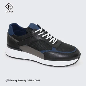 LANCI Wholesale Shoe Manufacturers in China New Fashion Shoes for Men Hard-wear Mens Leather Sneakers Shoes