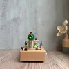 Brown - HY031602 Cat wooden music box