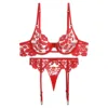 Bra & Thong 3 Piece Set