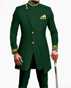 2026 Long Business Suit with a Slanted Front Opening