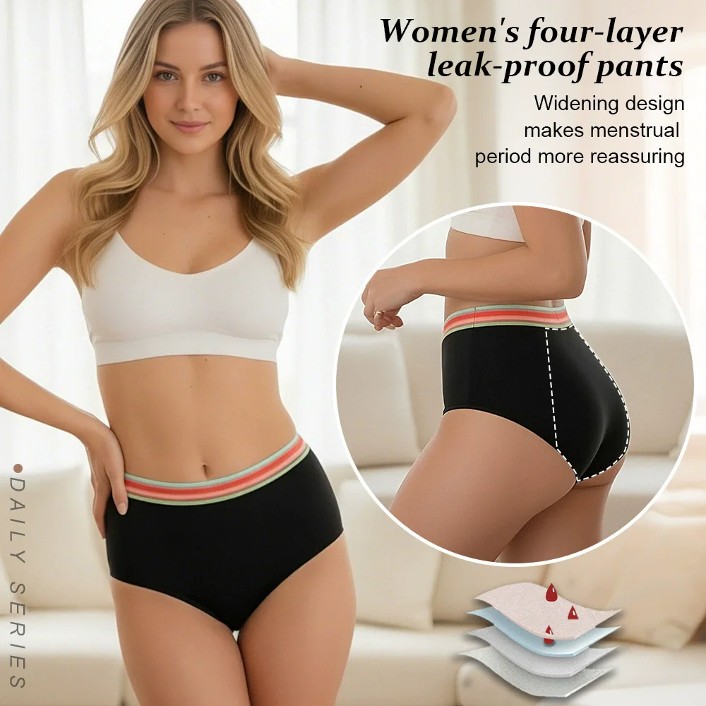 Wholesale No-PFAS Cotton Teen Period Panties