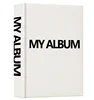 2. my album, white paper cover with black words
