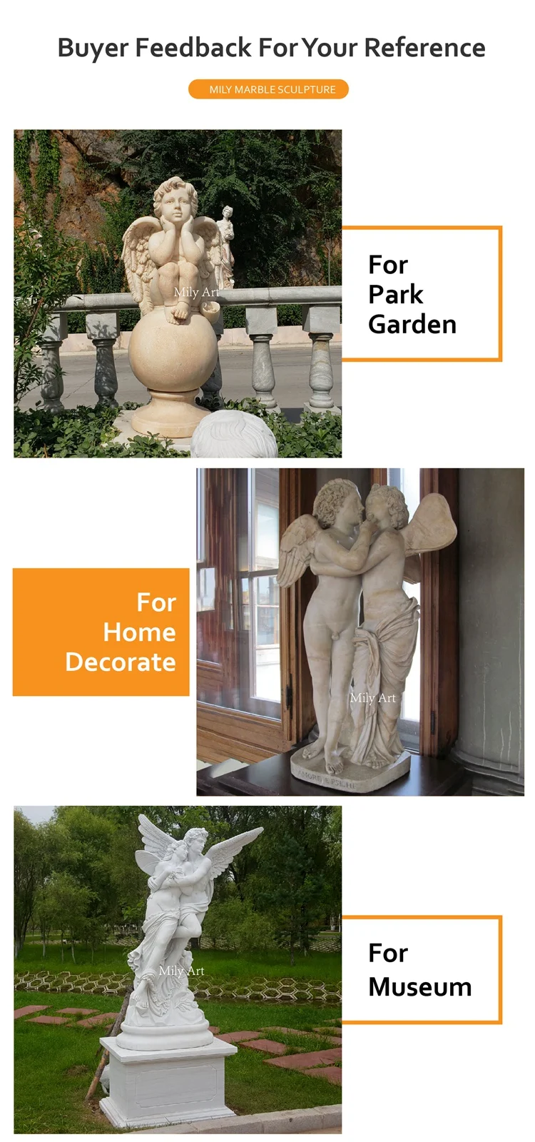 Outdoor Decoration Life Size Europe Marble Angel Garden Stone Statue ...