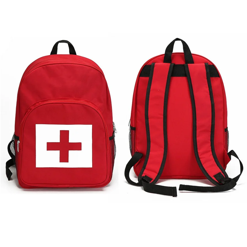 Trauma Bag Red Medical Emergency Treatment Backpack Earthquake First Aid Kits Backpack factory