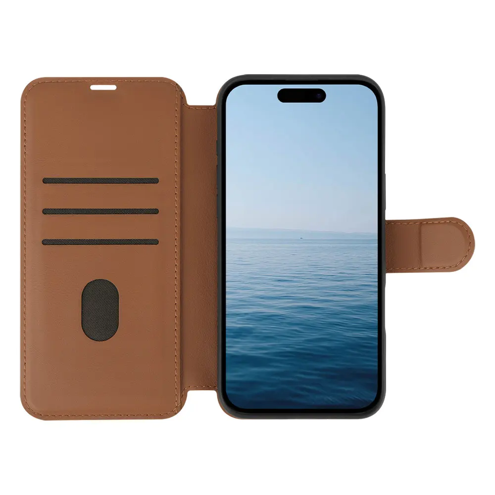 product laudtec wallet folio case book design with magnetic closure kickstand card slots flip cover for iphone 17 for iphone 17 pro max-4