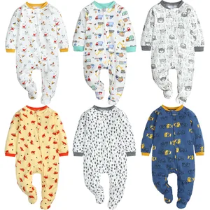 Unisex Infant Jumpsuit Cotton Infant Pajamas Baby Girls' Rompers Newborn Sleeper Baby Bodysuit Rompers
