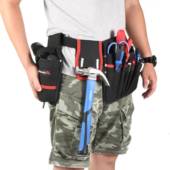 Durable 600d Thickening Oxford Material Carry Tool Bags Portable Waterproof Waist Tool Belt