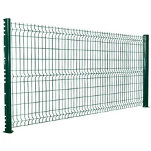 Garden 3D Welding Arc Wire Mesh Fence Panel Factory Polyethylene Coating Anti Climbing Fence Road Green Safety Fence
