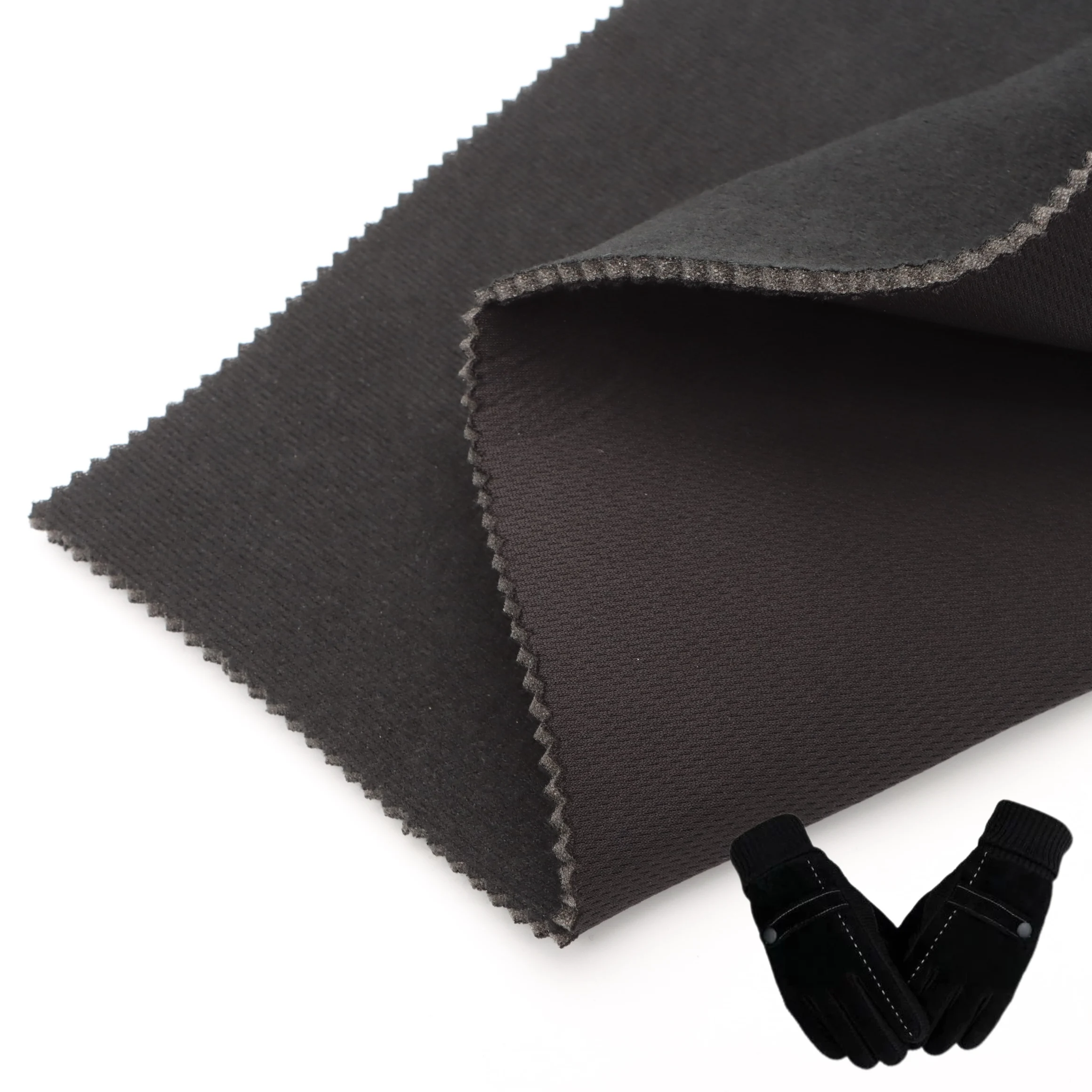 Sprzedawana bezpośrednio z fabryki trójwarstwowa laminowana tkanina z pianką w siatkę ptasiego oka, stosowana do sprzętu ochronnego sportowego/wkładek do kasków motocyklowych