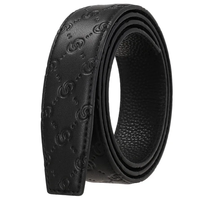 Hotsale Designer Belts Embossed Fashion Genuine Leather Belt Strap for Automatic Buckle