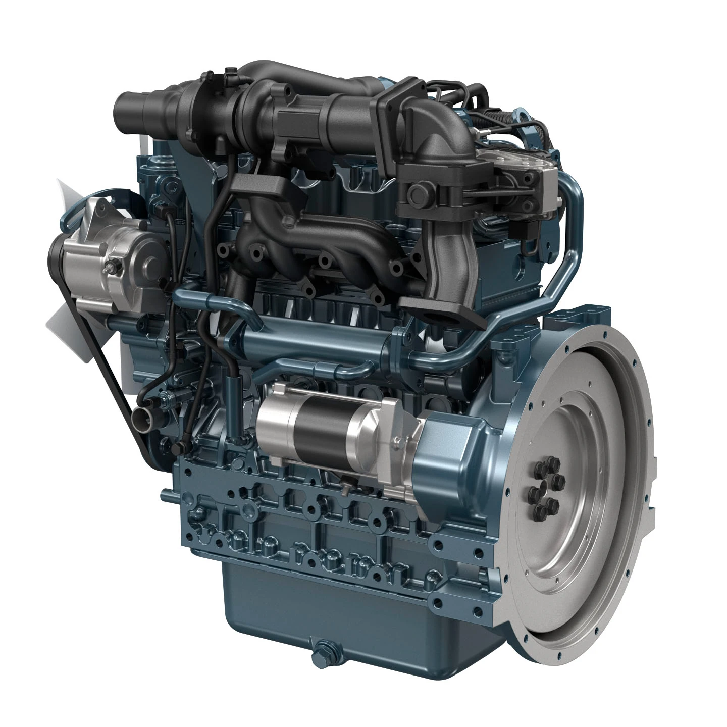 古いKUBOTAエンジン　ディーゼル Kubota V2403 Engine - 3 Cylinder Diesel Motor for Excavators