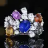 Natural sapphire ring