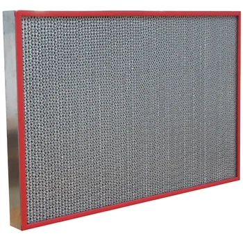 High Efficiency Panel Type Hepa Filter for High Temperature Applications