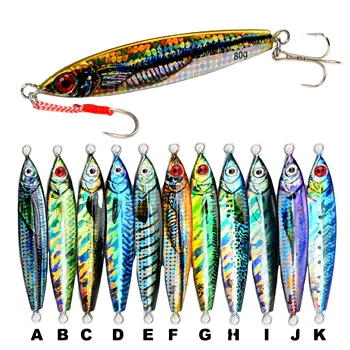 20g 35g 60g 80g 3D Print Metal Jig Fishing Lures Lead Jigging Lures Ashore Long Casting Metal Jig Lure – Metal Jig – view 2