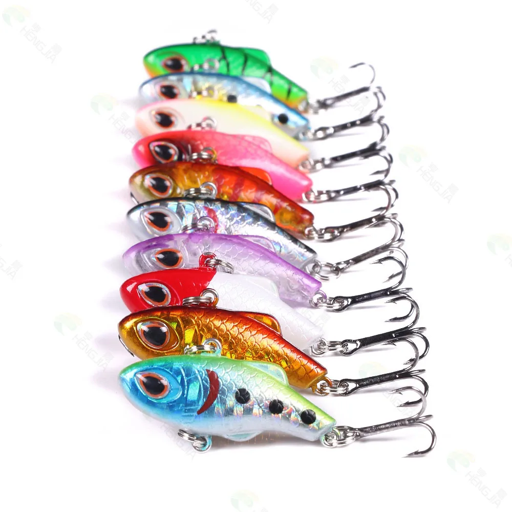 Lot De 10 Leurres De Pêche HENGJIA – 3,5 Cm / 5g, Appâts Vibrants Type Crankbait