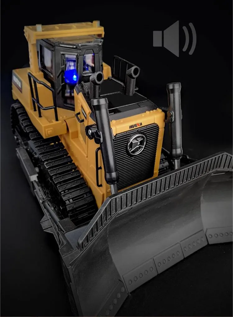 HUINA 1:16 1569 Remote Control Truck 8CH RC Bulldozer Machine on Control Car  Toys for Boys Hobby Engineering New| Alibaba.com