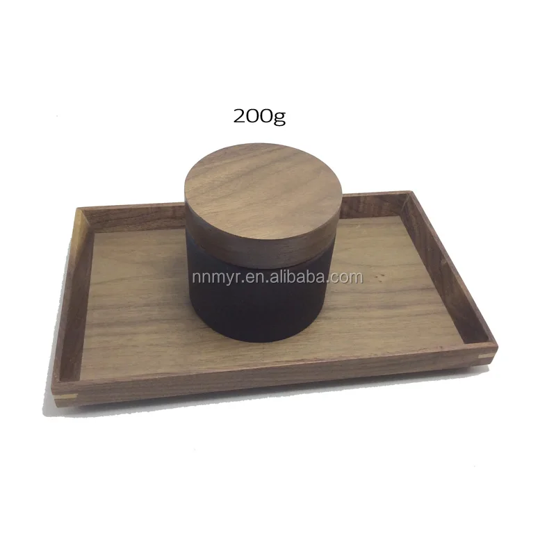Empty 5ml 10ml 30ml 50ml 100ml 200ml Frosted Glass Jar Bamboo Lid Cream Jar Wooden Cosmetic Packaging