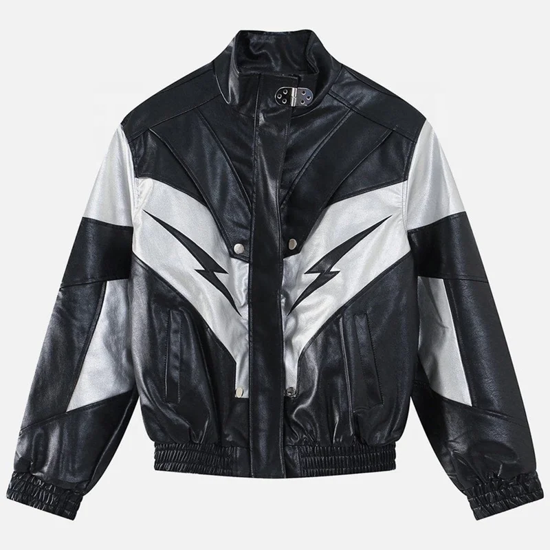 Fall Veste Universitaire Versity Jacket Men Blank Baseball Unique Oversize Leather Vintage  Letterman Jacket