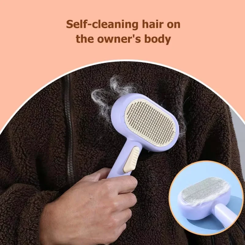 Hot Sale 2in1 Multifunctional Pet Double-Sided Deshedding Brush for Dogs Cats Loose Hair Removal Grooming Cleaning Supplies7
