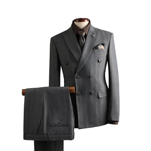 Premium 2-Piece Double-Breasted Suit-Ideal for Grooms, Business Events & Formal Galas