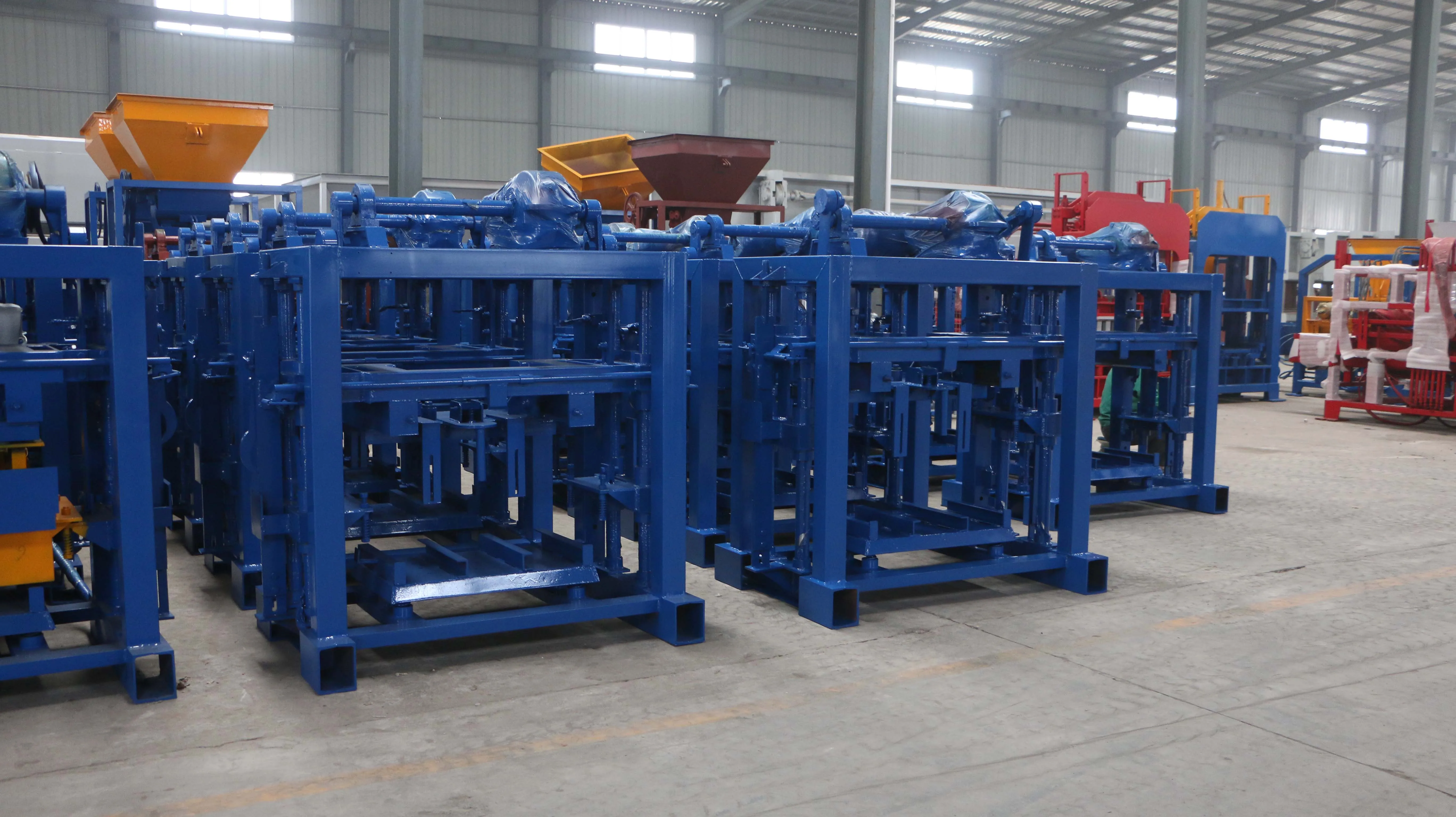 工厂价格铺路机制砖联锁制砖机械混凝土砌块机