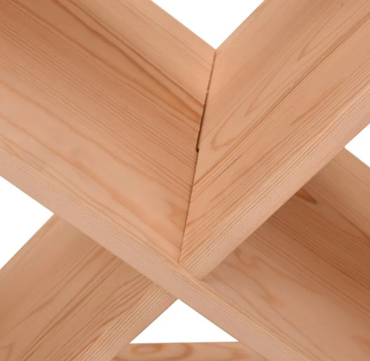 Wooden Natural Wine Enthusiast 24 Bottle Compact Cellar Cube Wine Rack