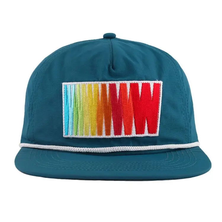 Custom 5 Panel Embroidery Nylon Hat 