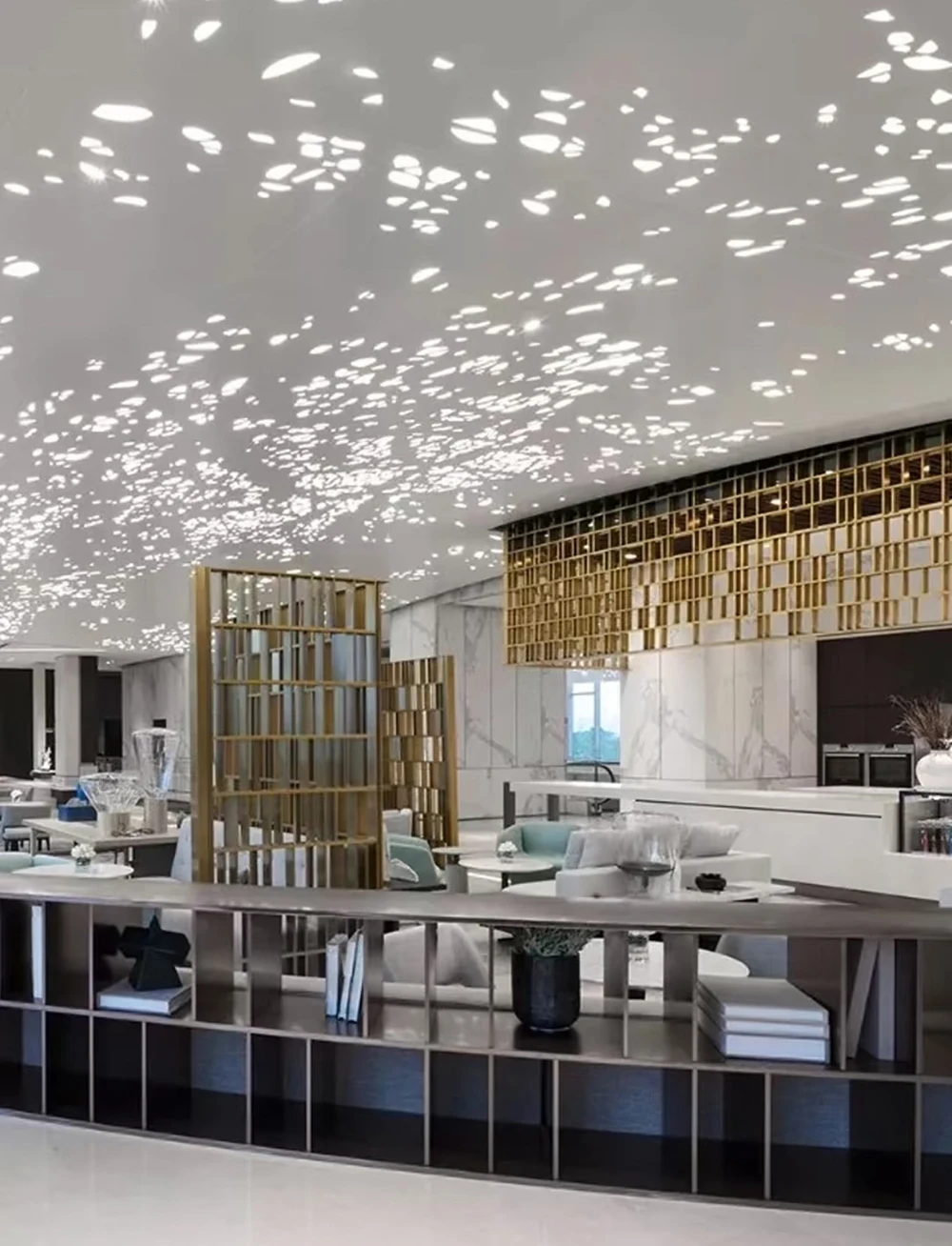 product custom gold partition wall stainless steel decor metal room dividers with high quality-7