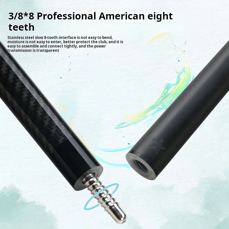 CRICAL CL-01 Carbon Fiber Pool Cue 1/2 Split Club for Nine Ball