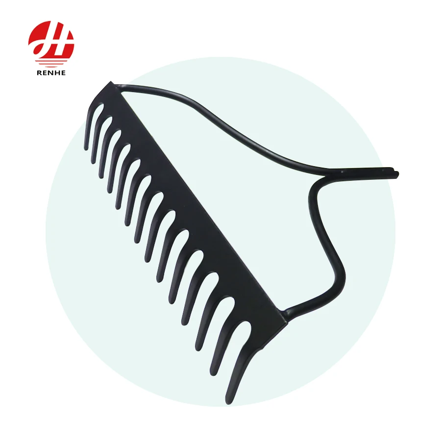 Factory Direct Wholesome Carbon Steel Garden Rake with Fiberglass Handle for Farming
