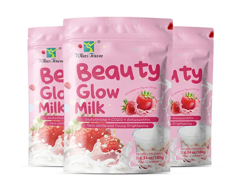 Beauty Glow Milk Drink Powder for Skin Lightening Tea Gluta Glow Sparkle  Multi Collagen Whitening Glutathiones Vitamin C Product