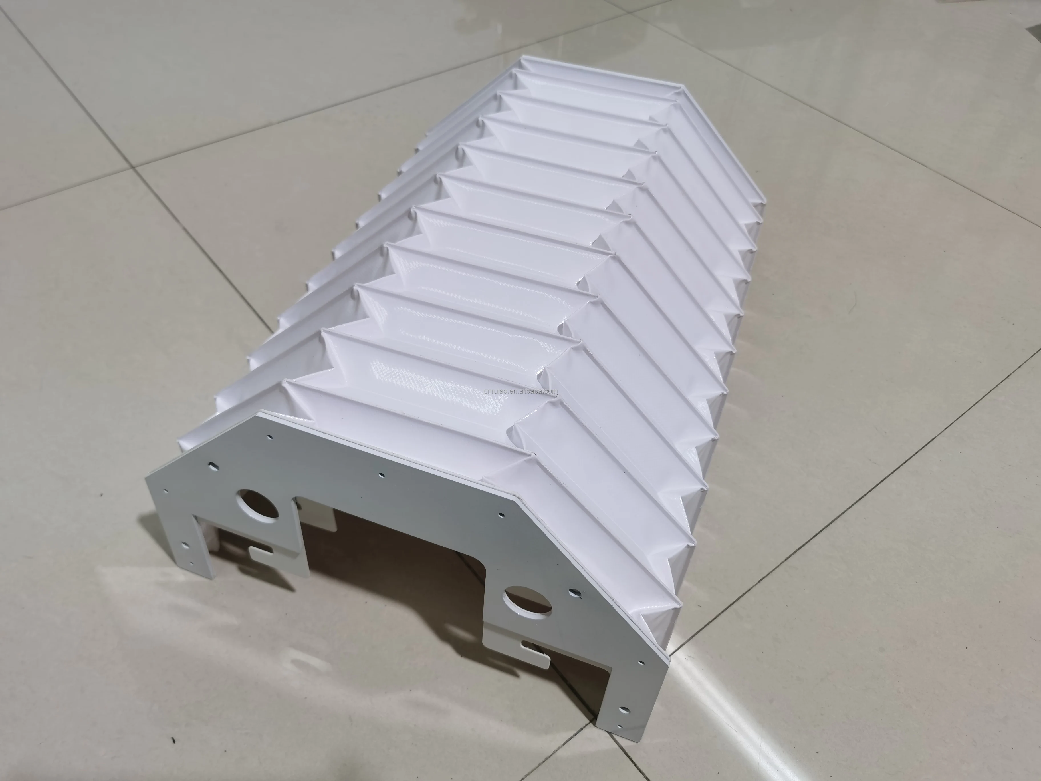 Cnc Plastic Accordion Linear Guide Rail Protection Slideway Cover