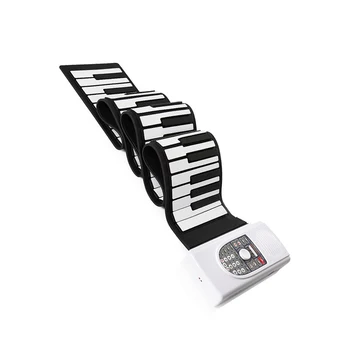 Flexible Soft Portable Electronic Digital Hand Roll Piano 88-keys Digital Flexible Roll up Piano 88 Keys Roll up Piano