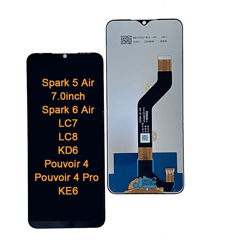 Tecno pouvoir 4 pro spark 56 air power 2 kd6 ke6 lc8lc7