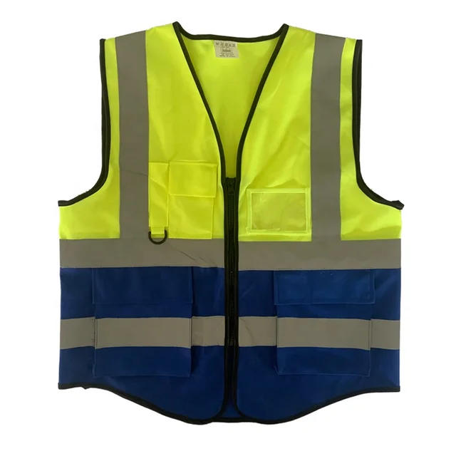 Factory Customized logo Safety hi vis vest High Reflective Vest safety clothing Mixed Color