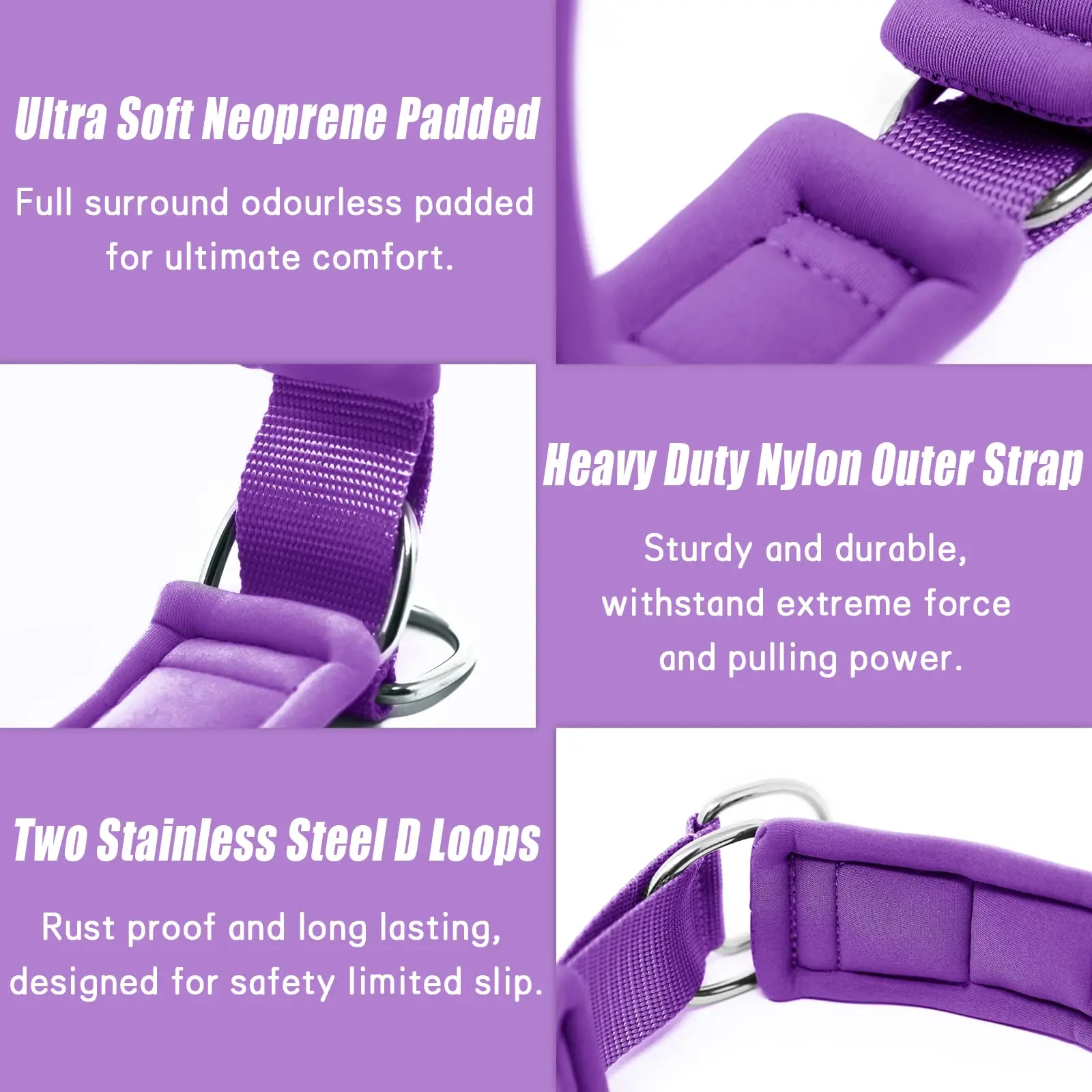 Durable Heavy Duty Nylon Reflective Dog Training Collar Soft Neoprene