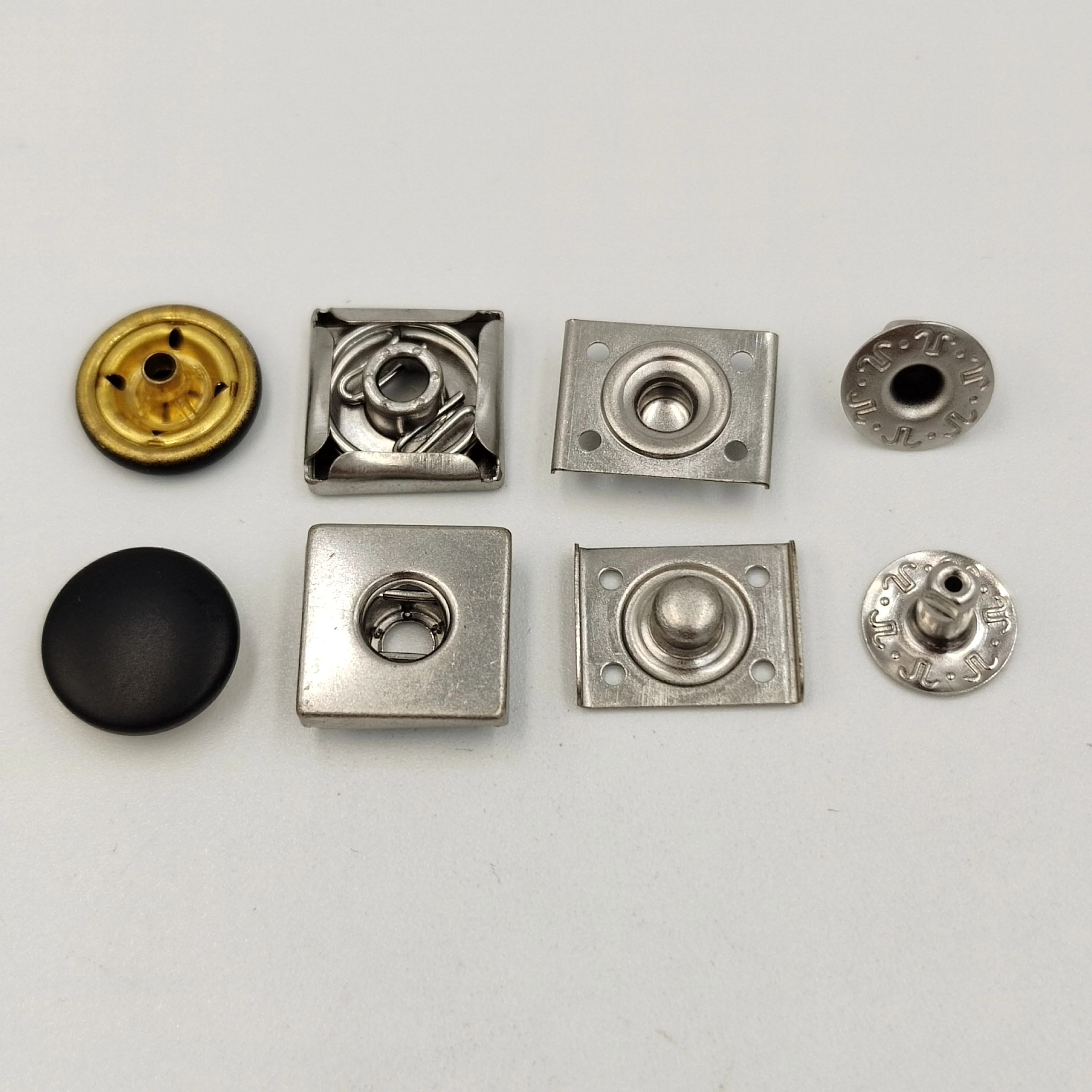 Custom Decorative Four Parts Hook And Bar Closure For Pants Trousers