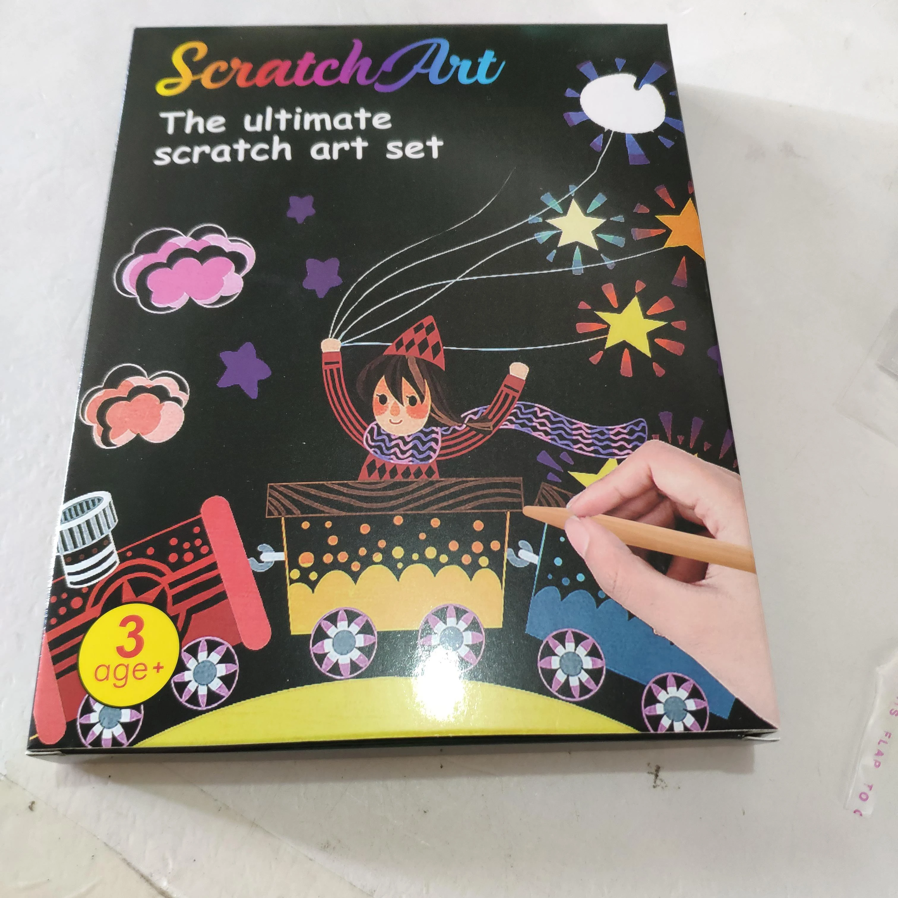 Magic Scratch Craft Set Rainbow Magic Drawing Set Paper Mat - Temu