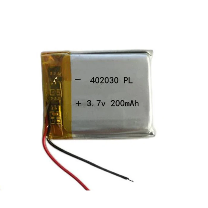 hot sales 402030 li-polymer batteries 3.7v 180mah 200mAh 402030 li polymer batteries