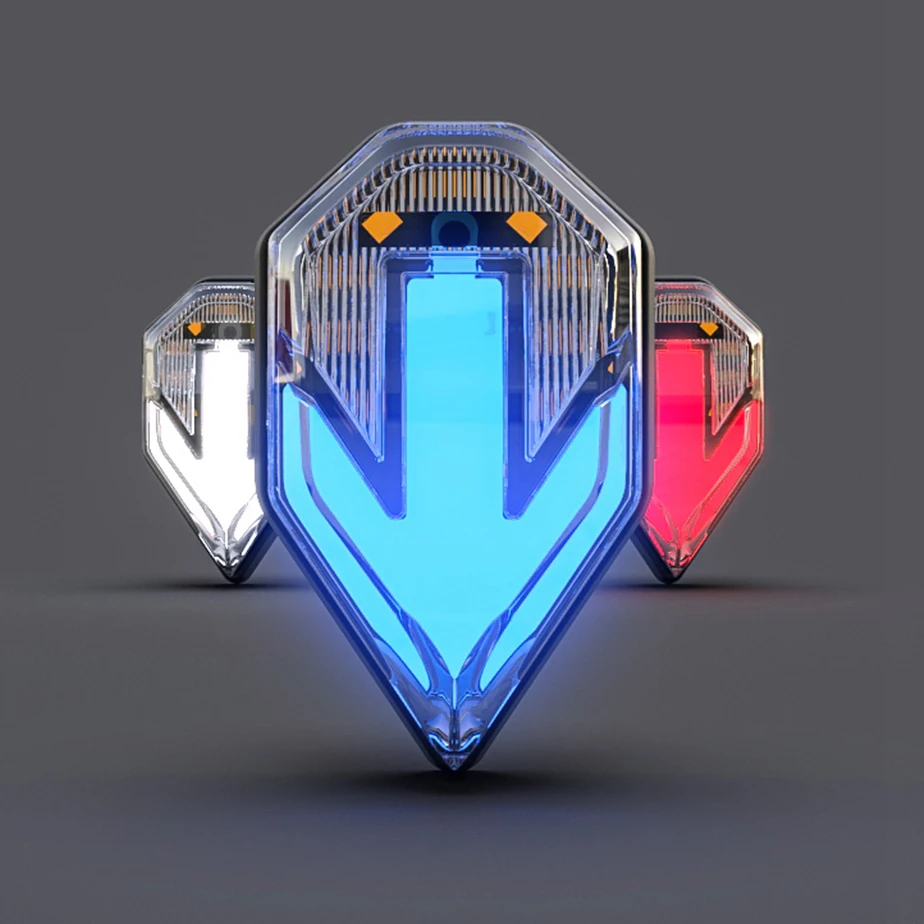 Универсальный Пользовательские мотоцикла LED двойной цвет указатели поворота Индикаторы для мотоциклов 12В Светодиодная лампа