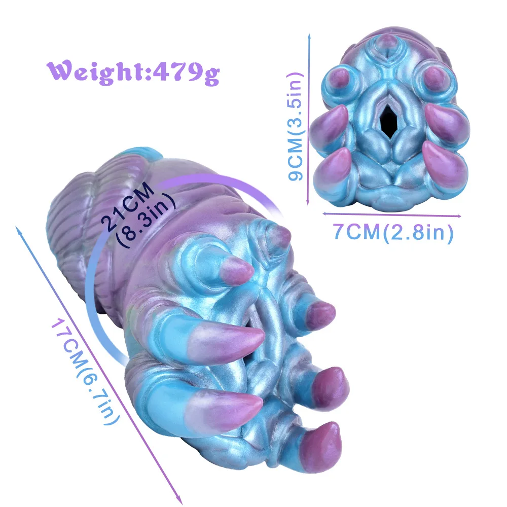 18+ Male Simulation Alien Masturbator Single Channel Insertable Real Vagina & Butt Toys for Adult Male Sex Toys