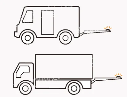 Synchronization TAIL LIFT AMBER FLASHING LED WARNING LIGHT for VAN TRUCK LORRY TRAILER