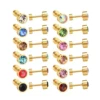 Gold + Smoke Topaz 6mm