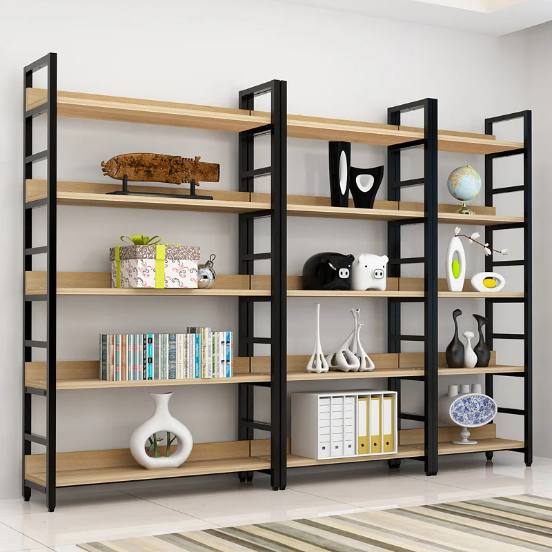 Simple Bookshelf Floor Multi Layer Shelf Combination Simple Modern Office Bookcase