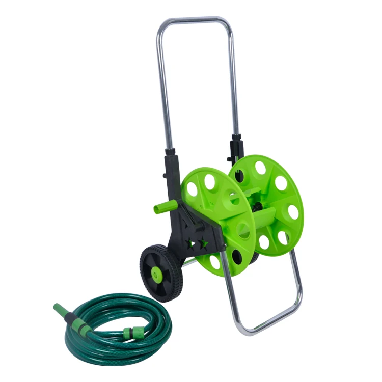 Vertak Portable Expandable Handle Garden Water Hose Reel Cart With