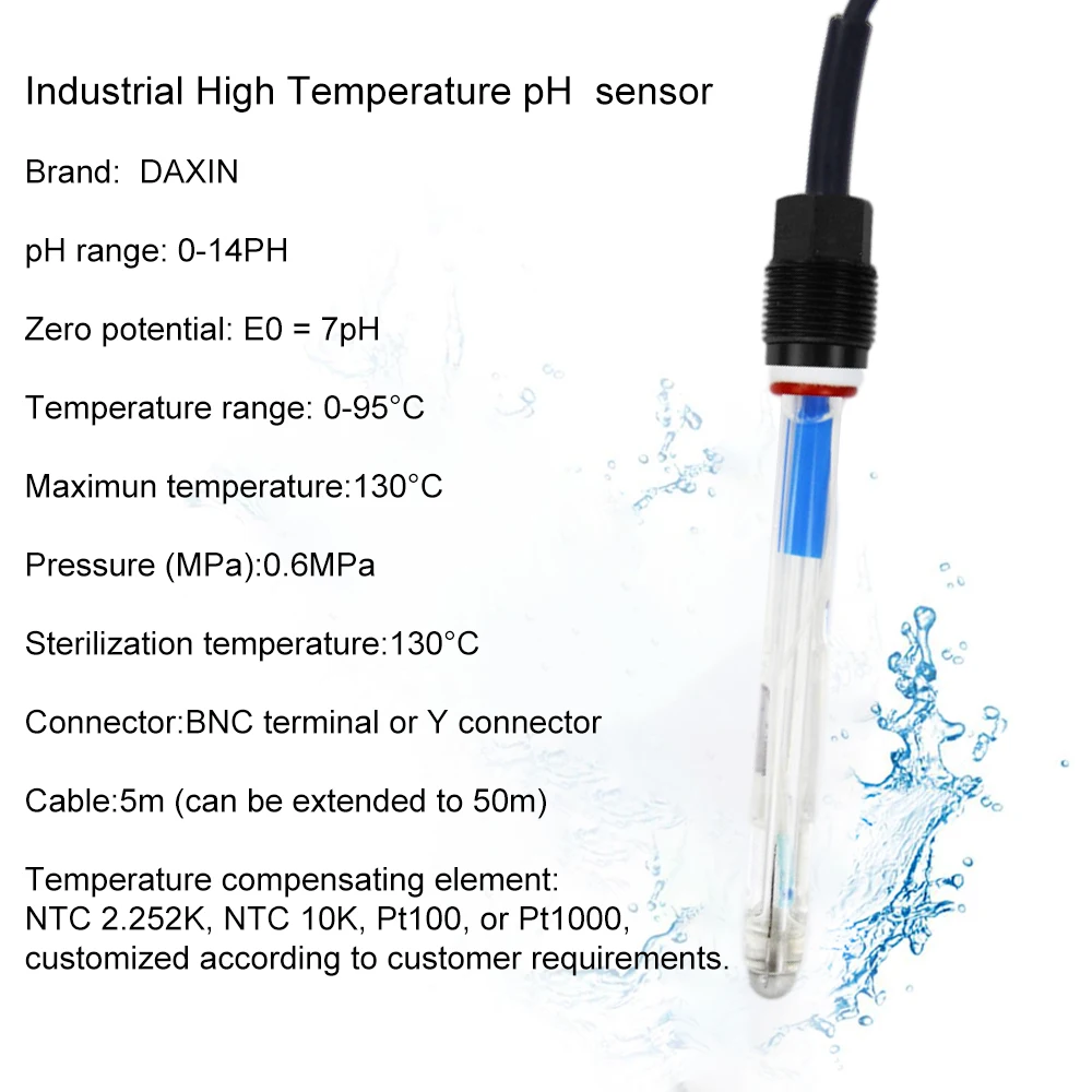 Industrial Online Multi Water Quality Monitoring Combination Ph Sensor