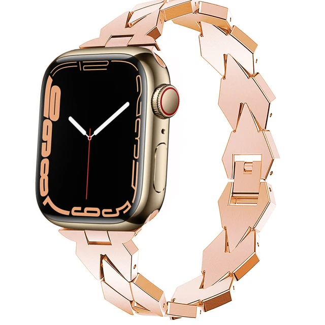 Luxus Damen Uhren armband für Apple Watch Ultra Serie Metall