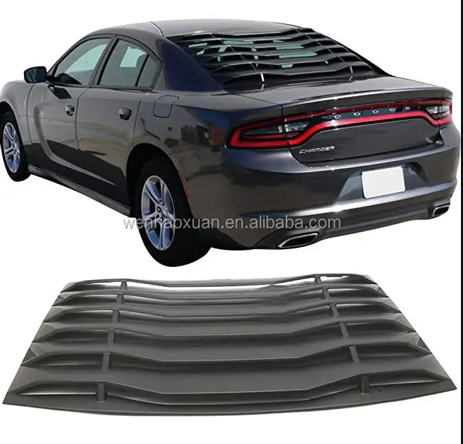 2014 dodge charger rear window louvers